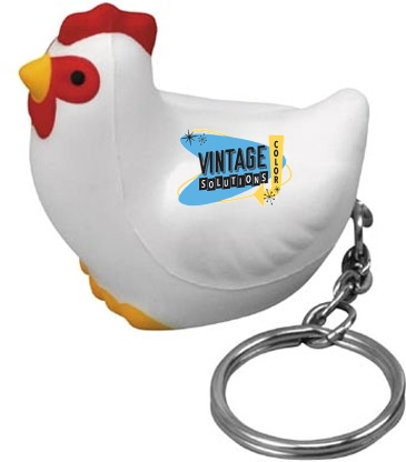 Chicken Stress Reliever Key Chain