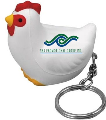 Chicken Stress Reliever Key Chain