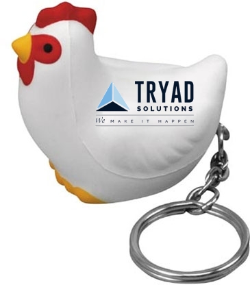 Chicken Stress Reliever Key Chain