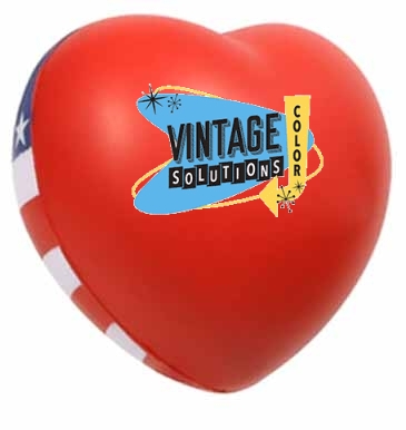 Patriotic Valentine Heart Stress Reliever