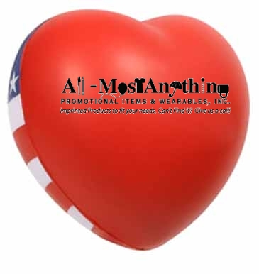Patriotic Valentine Heart Stress Reliever
