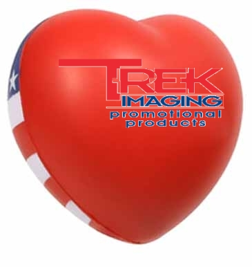 Patriotic Valentine Heart Stress Reliever