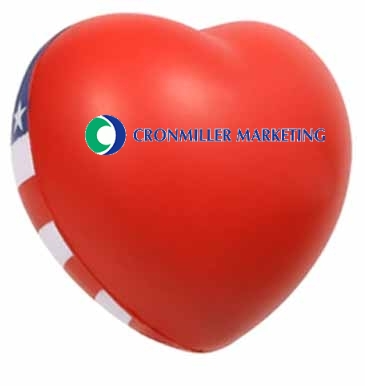 Patriotic Valentine Heart Stress Reliever