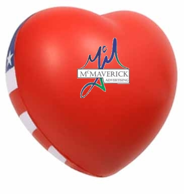 Patriotic Valentine Heart Stress Reliever