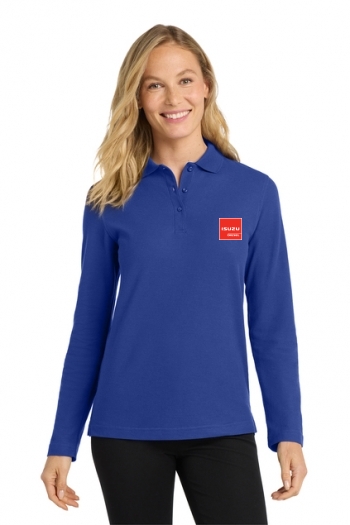 Port Authority® Ladies  Silk Touch™ Long Sleeve Polo