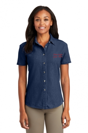 Port & Company® - Ladies Short Sleeve Value Denim Shirt