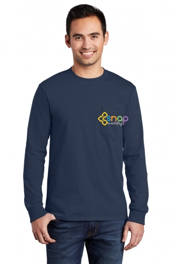Port & Company® - Long Sleeve Essential Pocket Tee