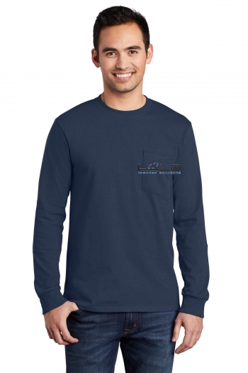 Port & Company® - Long Sleeve Essential Pocket Tee
