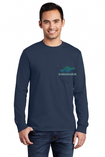 Port & Company® - Long Sleeve Essential Pocket Tee