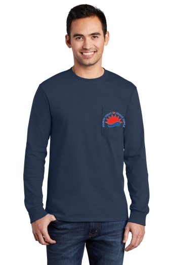 Port & Company® - Long Sleeve Essential Pocket Tee