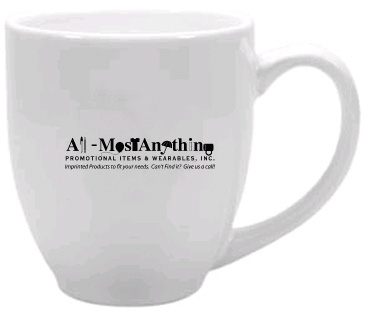 15 oz Ceramic Mug with Glossy Colored Exterior and Glossy Colored