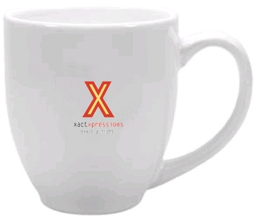 15 oz Ceramic Mug with Glossy Colored Exterior and Glossy Colored