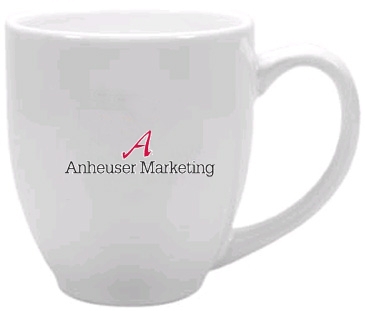 15 oz Ceramic Mug with Glossy Colored Exterior and Glossy Colored