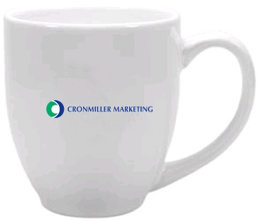 15 oz Ceramic Mug with Glossy Colored Exterior and Glossy Colored