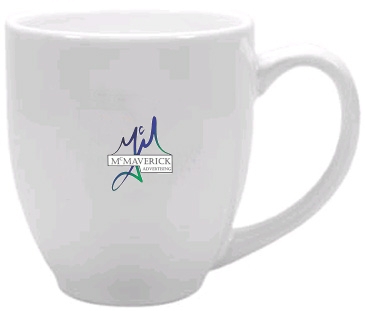 15 oz Ceramic Mug with Glossy Colored Exterior and Glossy Colored