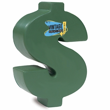 Prime Line Dollar Money Sign Shape Stress Ball