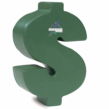 Prime Line Dollar Money Sign Shape Stress Ball
