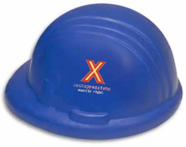 Prime Line Construction Hard Hat Shape Stress Ball