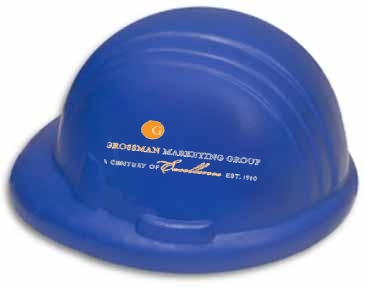 Prime Line Construction Hard Hat Shape Stress Ball