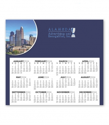 Calendar Sq Crnr Magnet 3-13/32 x 3-29/32