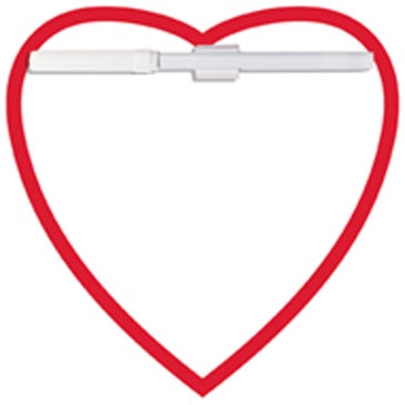 Memo Board Heart w/ Mag