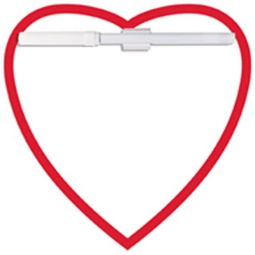 Memo Board Heart w/ Mag