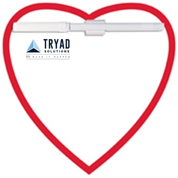 Memo Board Heart w/ Mag