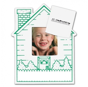 House Picture Frame Magnet - Rect Punch Out