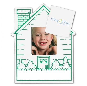 House Picture Frame Magnet - Rect Punch Out