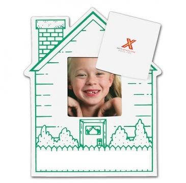 House Picture Frame Magnet - Rect Punch Out