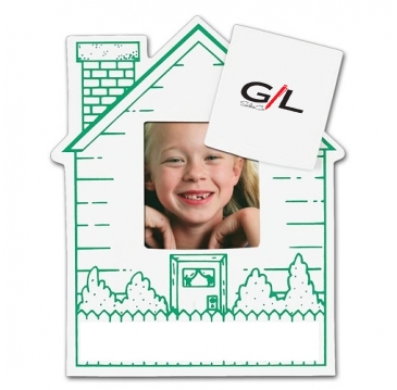House Picture Frame Magnet - Rect Punch Out