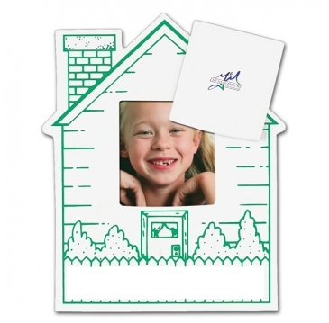 House Picture Frame Magnet - Rect Punch Out