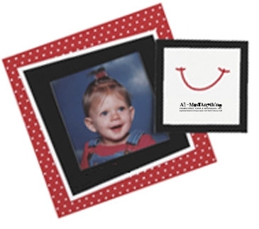 Square Punch Out Picture Frame Magnet