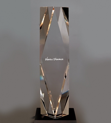 Dramatis Award with Lighted Base