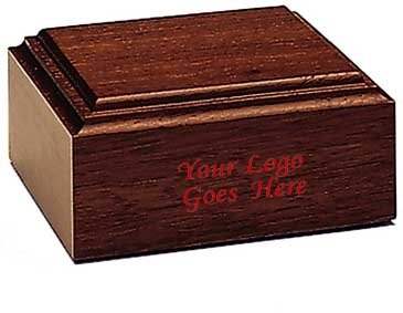 Mahogany-Tone Wood Base