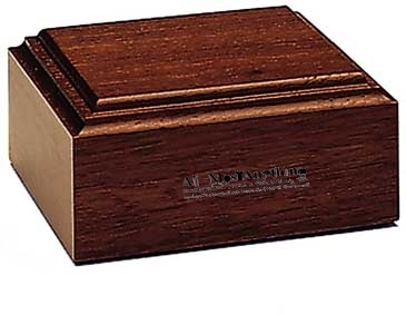 Mahogany-Tone Wood Base