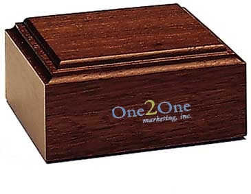 Mahogany-Tone Wood Base