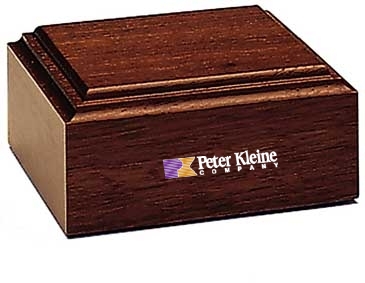 Mahogany-Tone Wood Base