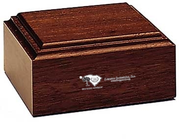 Mahogany-Tone Wood Base
