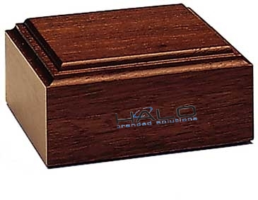 Mahogany-Tone Wood Base