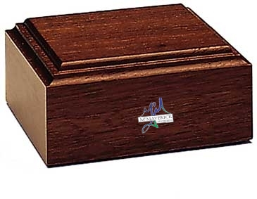 Mahogany-Tone Wood Base