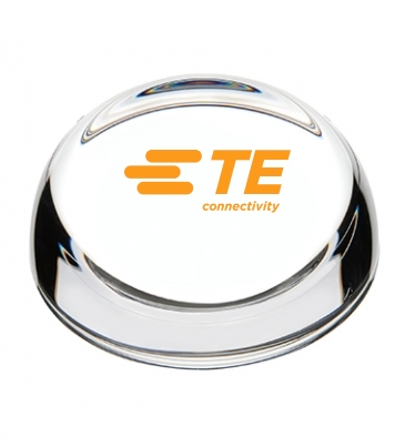 Clear Slant-Top Paperweight