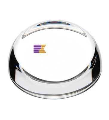 Clear Slant-Top Paperweight