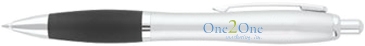 Curvaceous Matte Silver Ballpoint