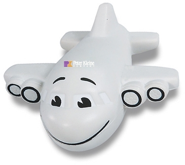 Smiling Airplane Shape Stress Ball