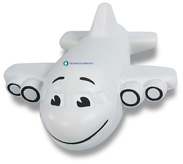 Smiling Airplane Shape Stress Ball