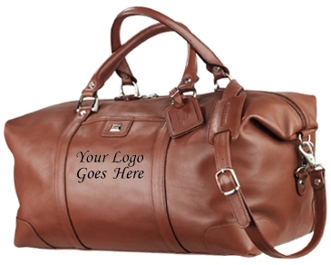 Cutter & Buck® 19" Leather Weekender Duffel Bag