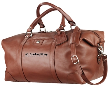 Cutter & Buck® 19" Leather Weekender Duffel Bag