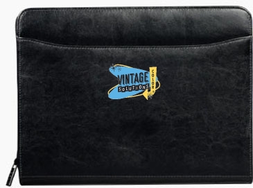 Renaissance Leather Zippered Padfolio