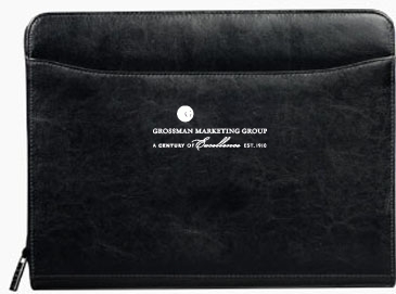 Renaissance Leather Zippered Padfolio